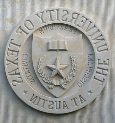 University of Texas at Austin seal in stone